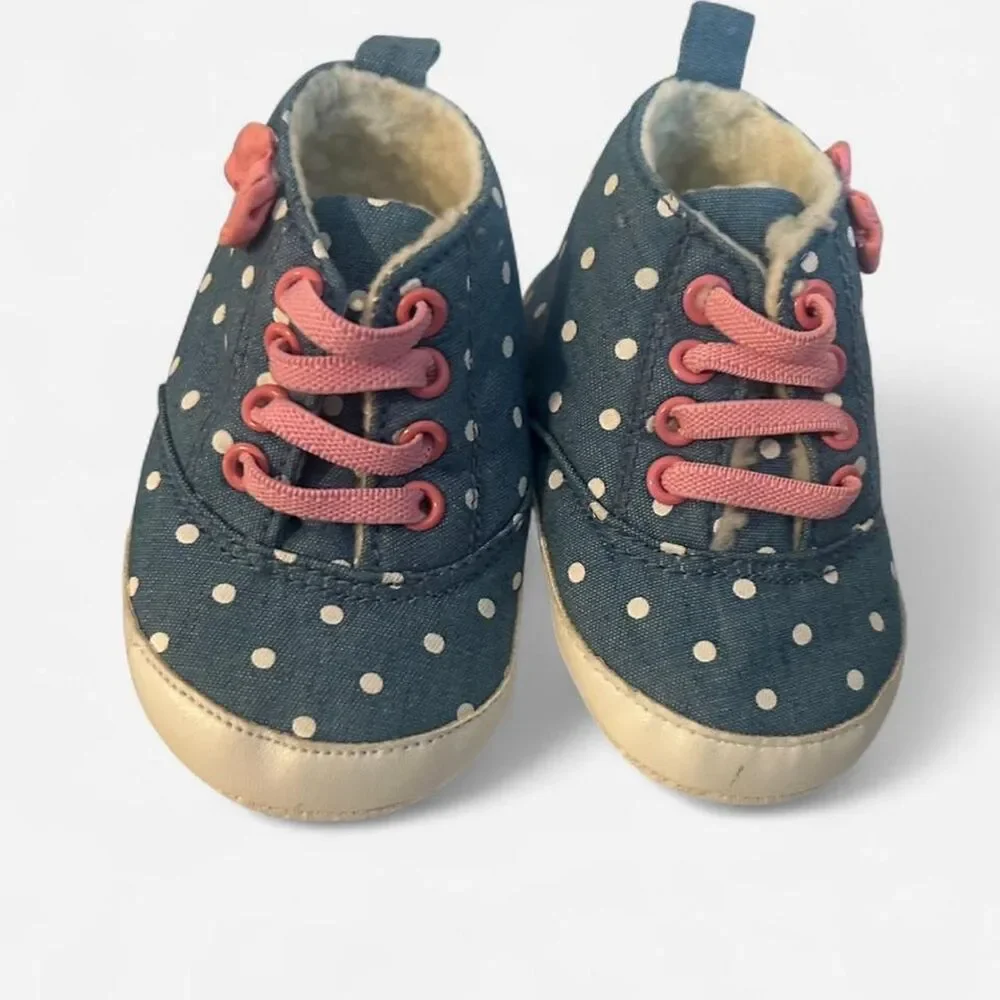 Walmart Women's Blue and Navy First-shoes-baby-shoes